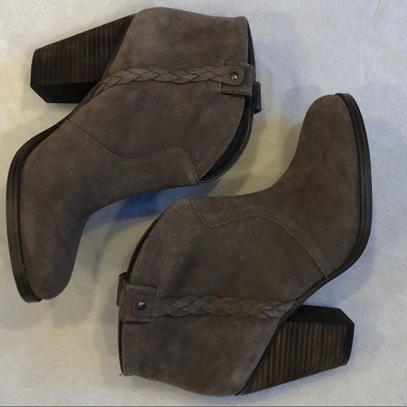 Vince Camuto Suede Cowboy Ankle Bootie - Picture 5 of 8